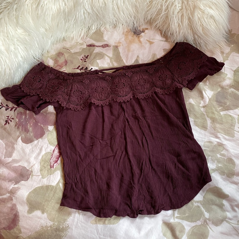 Charlotte Russe Off the Shoulder Top